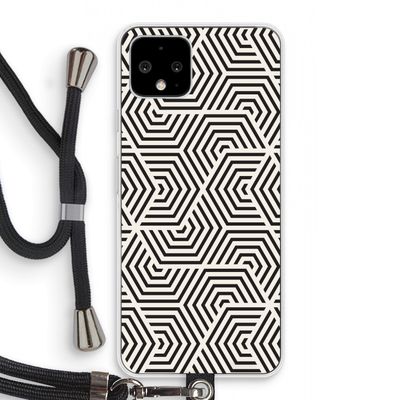 Magic pattern: Pixel 4 Transparant Hoesje met koord