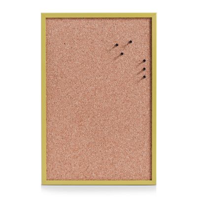 Prikbord incl. punaises - 40 x 60 cm - groen - kurk
