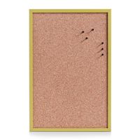 Prikbord incl. punaises - 40 x 60 cm - groen - kurk