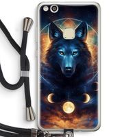 Wolf Dreamcatcher: Huawei Ascend P10 Lite Transparant Hoesje met koord