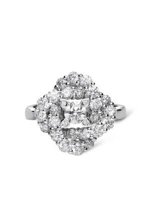 LEO PIZZO bague Vortex en or blanc 18ct pavée de diamants - Argent