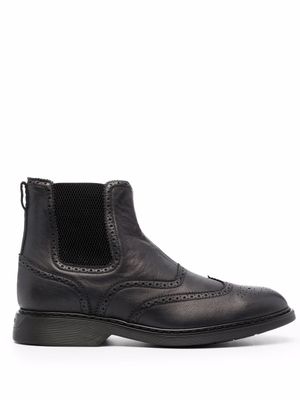 Hogan bottines chelsea en cuir - Noir