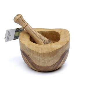 Pure Olive Wood Olijfhouten Vijzel 10 cm