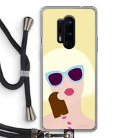 Ice cream: OnePlus 8 Pro Transparant Hoesje met koord