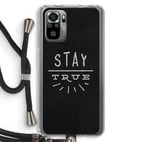 Stay true: Xiaomi Redmi Note 10S Transparant Hoesje met koord