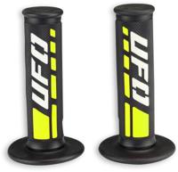 UFO PLAST rubber handvat "trax" rubber grip trax black/white/yellow