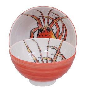 Keramische Rijstkom - Tokyo Design Studio - Seafood - 300ml - 11.2 x 7.2cm