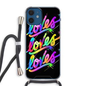 Loves: iPhone 12 Transparant Hoesje met koord