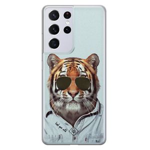 Samsung Galaxy S21 Ultra siliconen hoesje - Tijger wild