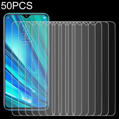 50 stuks voor OPPO Realme 5 Pro 9H 2.5 D scherm gehard glas film