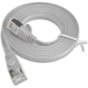 Slim Wirewin PKW-STP-SLIM-KAT6 2.0 RJ45 Netwerkkabel, patchkabel CAT 6 U/FTP 2.00 m Grijs Plat 1 stuk(s)