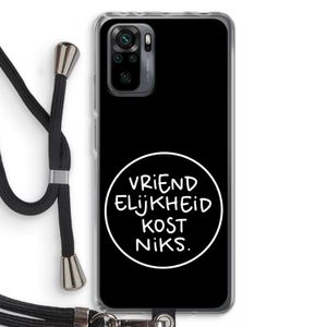Vriendelijkheid: Xiaomi Redmi Note 10 Pro Transparant Hoesje met koord