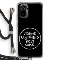 Vriendelijkheid: Xiaomi Redmi Note 10 Pro Transparant Hoesje met koord