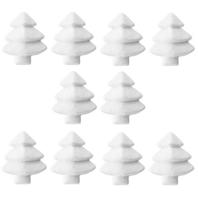 50x Beschilderbare piepschuim kerstbomen 6 cm