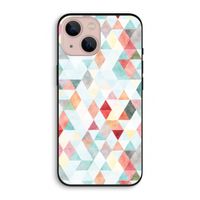 Gekleurde driehoekjes pastel: iPhone 13 Biologisch afbreekbaar hoesje