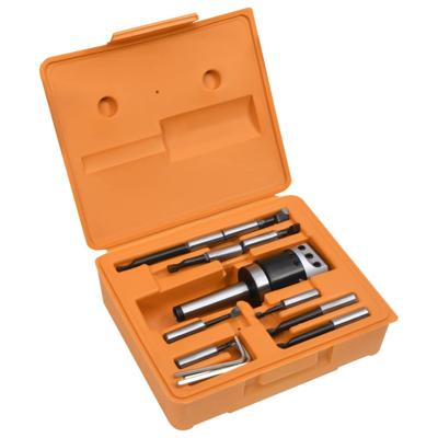 VidaXL 15-delige boorgereedschapsset met mt3-f1-12 boorkop 50 mm