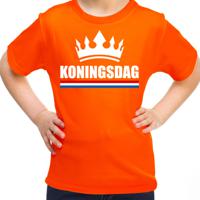 Koningsdag t-shirt voor kinderen - oranje - meisjes/jongens - feestkleding