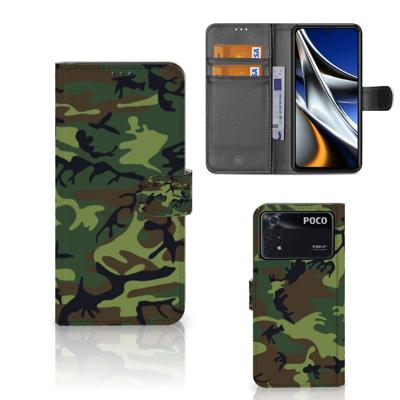 Xiaomi Poco X4 Pro 5G | Telefoon Hoesje | Army Dark