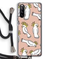 Papegaai: Sony Sony Xperia 10 III Transparant Hoesje met koord