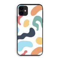 Memphis Shapes Blue: iPhone 11 Biologisch afbreekbaar hoesje