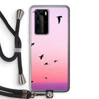 Fly away: Huawei P40 Pro Transparant Hoesje met koord