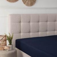 Hoeslaken Bamboe Stretch Navy 190x200 Cm Fresh And Co - Dekbed-Discounter.nl