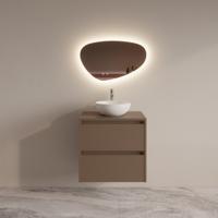 Badmeubelset BWS Riga Met Topplaat 60 cm Latte Boss & Wessing