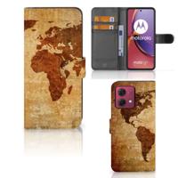 Motorola Moto G84 | Flip Cover | Wereldkaart