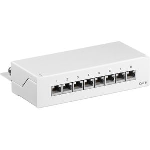 CAT 6 Mini/Desktop Patch Panel, 8 Port Patchpaneel