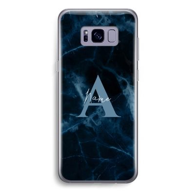 Midnight Marble: Samsung Galaxy S8 Plus Transparant Hoesje