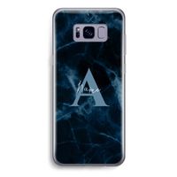 Midnight Marble: Samsung Galaxy S8 Plus Transparant Hoesje