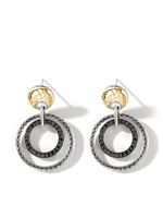 John Hardy boucles d'oreilles Palu en or 18ct et argent serties de saphirs