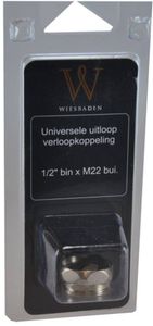 Wiesbaden uitloop koppeling 1/2'' bin x M22 bui