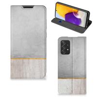 Samsung Galaxy A72 (5G/4G) Book | Wallet Case | Wood Concrete