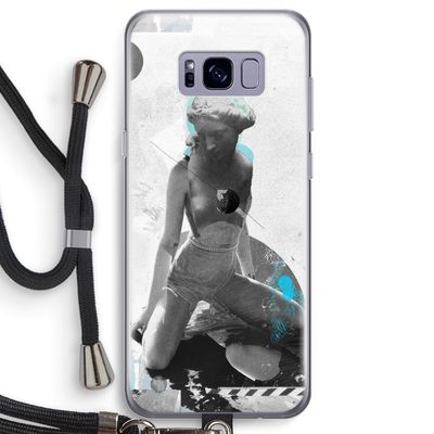I will not feel a thing: Samsung Galaxy S8 Transparant Hoesje met koord