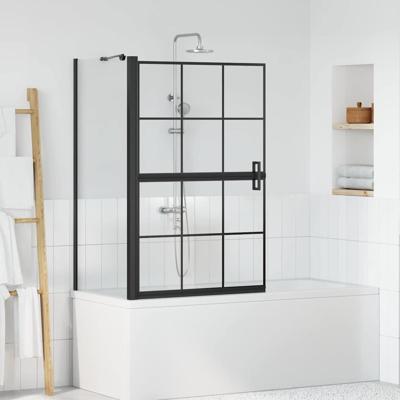 Bad Douche Scherm Zwart en transparant 80 x 67 x 129.5 cm Bad Douche Scherm Zwart en transparant 80 x 67 x 129.5 cm