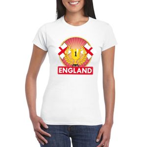 Wit Engeland supporter kampioen shirt dames