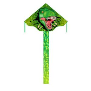 Vlieger T-Rex dino met staart groen 120 x 75 cm   -