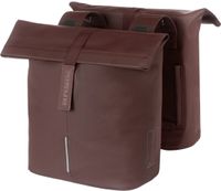 Basil tas city dubbel vegan leather | roasted brown