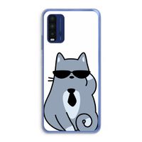 Cool cat: Xiaomi Redmi 9T Transparant Hoesje