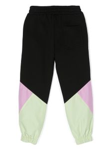 MSGM Kids pantalon de jogging colour block - Noir