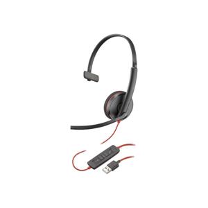 HP Inc. Blackwire C3210 Over Ear headset Computer Kabel Mono Zwart Headset, Volumeregeling, Microfoon uitschakelbaar (mute)