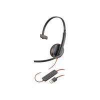 HP Inc. Blackwire C3210 Over Ear headset Computer Kabel Mono Zwart Headset, Volumeregeling, Microfoon uitschakelbaar (mute) - thumbnail