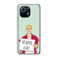 Gimme a call: Xiaomi Mi 11 Transparant Hoesje Gimme a call: Xiaomi Mi 11 Transparant Hoesje
