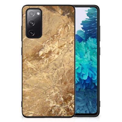 Samsung Galaxy S20 FE Marmeren Print Telefoonhoesje Marmer Creme