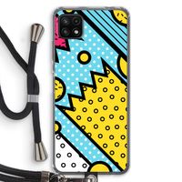 Pop Art #1: Samsung Galaxy A22 5G Transparant Hoesje met koord