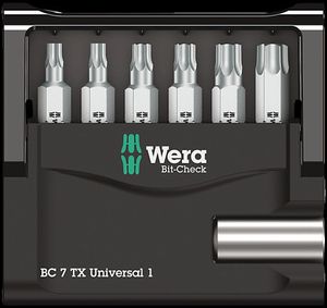 Wera Bit-Check 7 TX Universal 1, 7 -delig - 1 stuk(s) - 05056294001