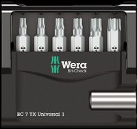Wera Bit-Check 7 TX Universal 1, 7 -delig - 1 stuk(s) - 05056294001 - thumbnail