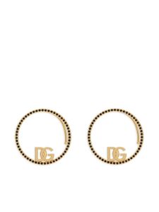 Dolce & Gabbana boucles d'oreilles DG à ornements strassés