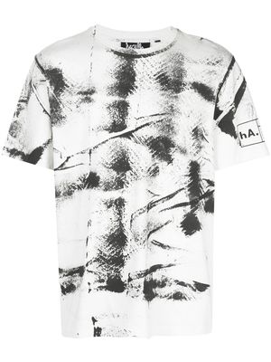 Haculla t-shirt peint à la main - Blanc